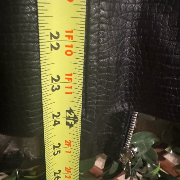Vintage Saguaro Genuine Leather Croc-Embossed Black Jacket Y2K Style Size Large - Picture 10 of 14